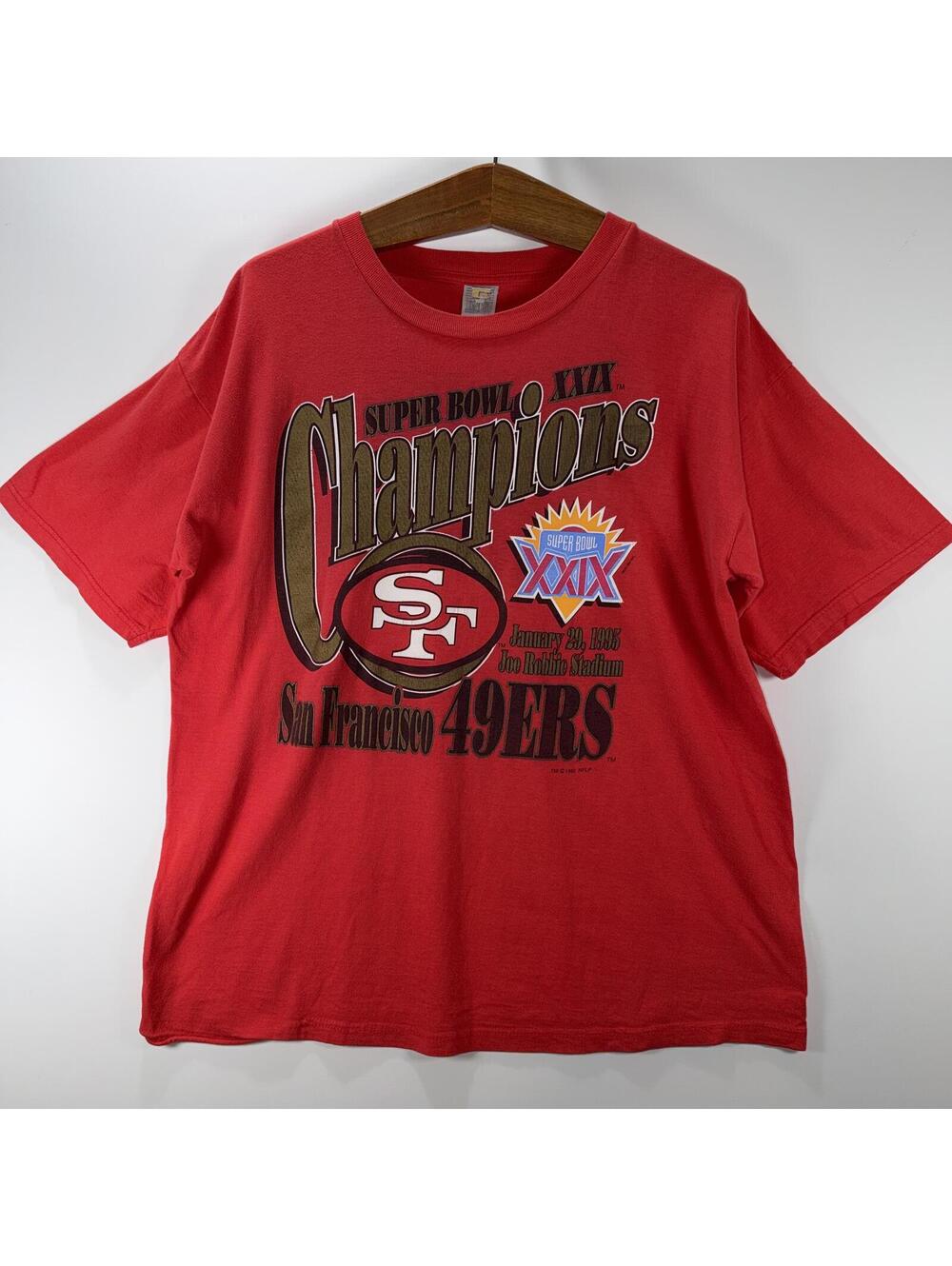 1995 San Francisco 49ers Super Bowl XXIX Champions Tee - XL